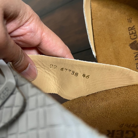 New Haflinger Men Bio Andrea Sandals White Intreccio Leather size EU 46 Comfort - Picture 7 of 11